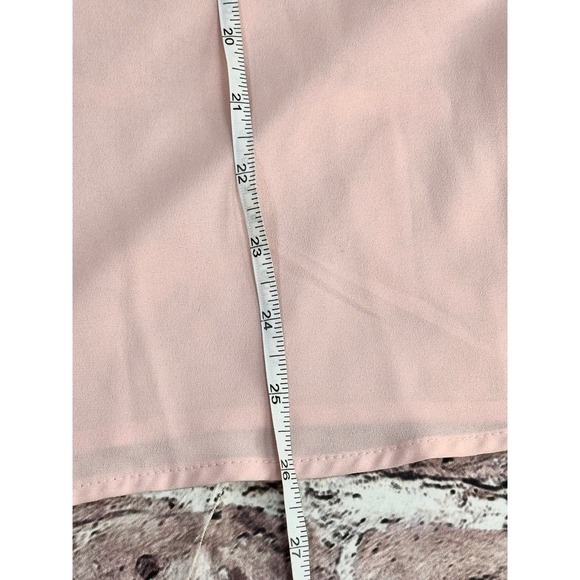 Calvin Klein Pink Ruffle Front Short Sleeve Collared Blouse Top Plus 2X NWT - Picture 12 of 12